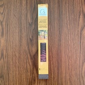 Black glitter vinyl paper